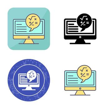 icono de vector de matemáticas