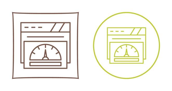 icono de vector de velocímetro