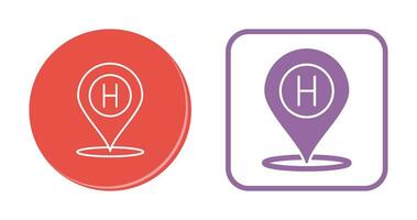 Hotel Location Vector Icon