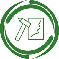 Unique Break Glass Vector Icon