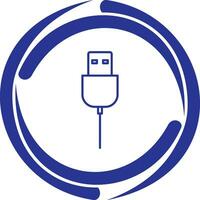 Unique USB Cable Vector Icon