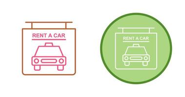 Rent a Car Vector Icon