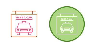 Rent a Car Vector Icon