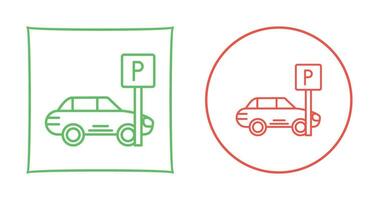 icono de vector de estacionamiento