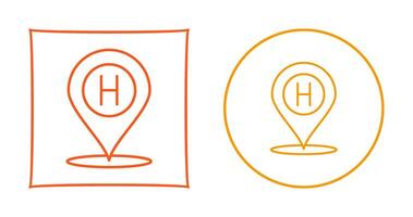 Hotel Location Vector Icon