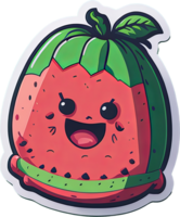 ai generativo - linda Fruta dibujos animados png