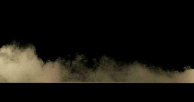 polvo ola partículas en negro antecedentes video