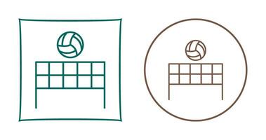 Beach Volleyball Vector Icon