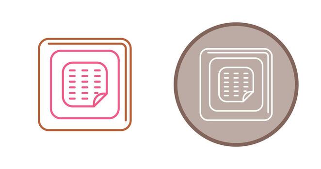 icono de vector de parche de nicotina