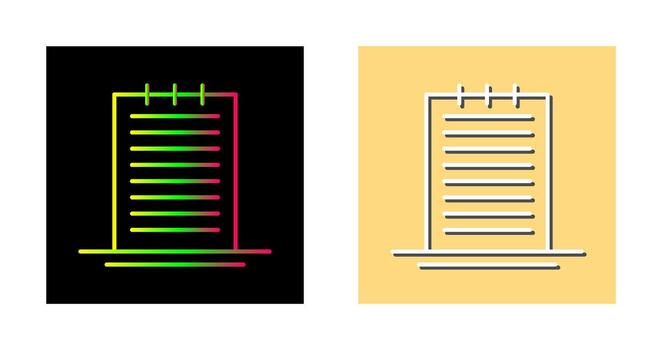 icono de vector de notas