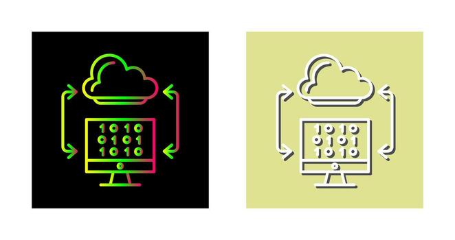 Cloud Coding Vector Icon