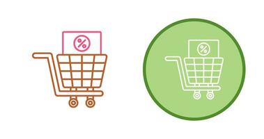 icono de vector de impuesto de compras