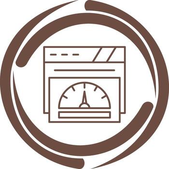 icono de vector de velocímetro