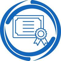 icono de vector de certificado