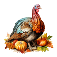 Thanksgiving turkey bird ai generative png