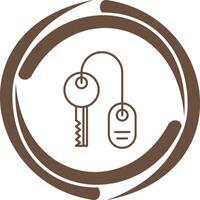 Room key Vector Icon