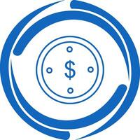 Dollar Coin Vector Icon