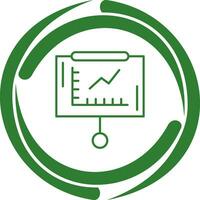 Line Graph Vector Icon