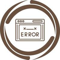 icono de vector de código de error