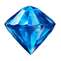 blue diamond sticker ai generative png