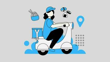 24 hours delivery service in 2d video