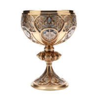 Ornate ancient antique chalice ai generative png