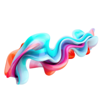 abstrait 3d rendre 3d concept néon Couleur ai génératif png