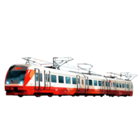 City electric train long train composition from wagon ai generative png