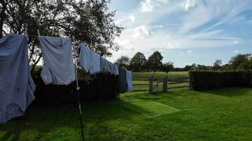 Sunny Day Laundry Freshly Hung Clothes on the Line video