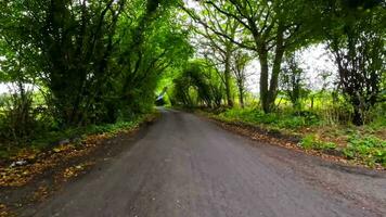 verão estrada viagem através a Inglês campo video