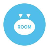 Hotel Services Flat Circular Icon vector