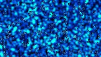 Drops of rain falling through the glass Animated blue bokeh background video