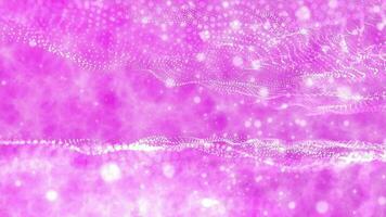 Glowing Stars Sparkle On Pink Background. Shining Glitter Particles Motion Graphics video