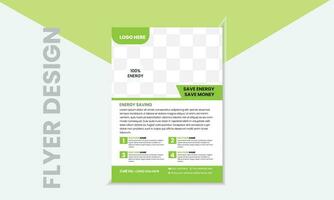 two vertical flyer design templates with different colors vector