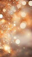 Sparkling Christmas lights in soft focus photo