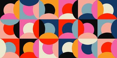 Geometric minimalistic mosaic seamless pattern. Abstract vector for web banner, business presentation, branding, card, invitation, poster, cover, textile print.