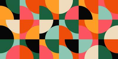 Geometric minimalistic mosaic seamless pattern. Abstract vector for web banner, business presentation, branding, card, invitation, poster, cover, textile print.