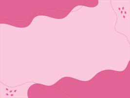 Abstract background on Pink color suitable for banner, flyer, social media post. Modern organic shapes with copy space text vector