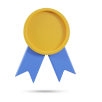 gold award ui icon 3d rendering reward icon png