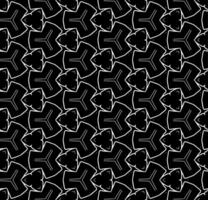 patrón abstracto sin costuras en blanco y negro. fondo y telón de fondo. diseño ornamental en escala de grises. adornos de mosaico. ilustración gráfica vectorial. vector