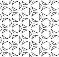 Black and white seamless abstract pattern. Background and backdrop. Grayscale ornamental design. Mosaic ornaments. Vector graphic illustration.