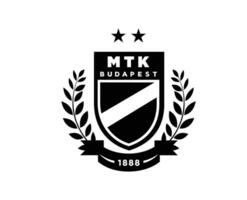 MTK Budapest Club Logo Symbol White Hungary League Football Abstract Design Vector Illustration