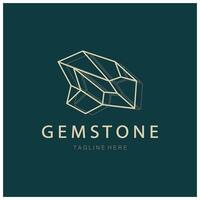 Luxury Polygon Diamond Crystal Line Art,Gem,Gemstone Emerald,Jade,Diamond, Gold, and Precious Jewelry Logo Design vector