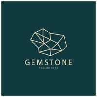 Luxury Polygon Diamond Crystal Line Art,Gem,Gemstone Emerald,Jade,Diamond, Gold, and Precious Jewelry Logo Design vector