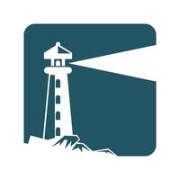 Lighthouse logo icon design vector