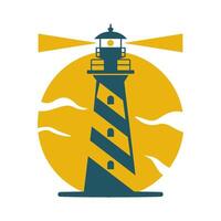 Lighthouse logo icon design vector