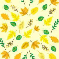 Vibrant Bright Colorful Autumn Maple Leaves Pattern vector