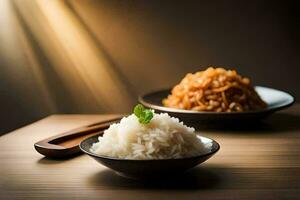 el mejor arroz platos en el mundo. generado por ai foto