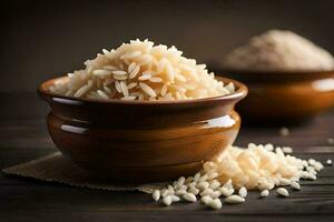 the benefits of eating brown rice. AI-Generated photo