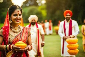 indian wedding in london. AI-Generated photo